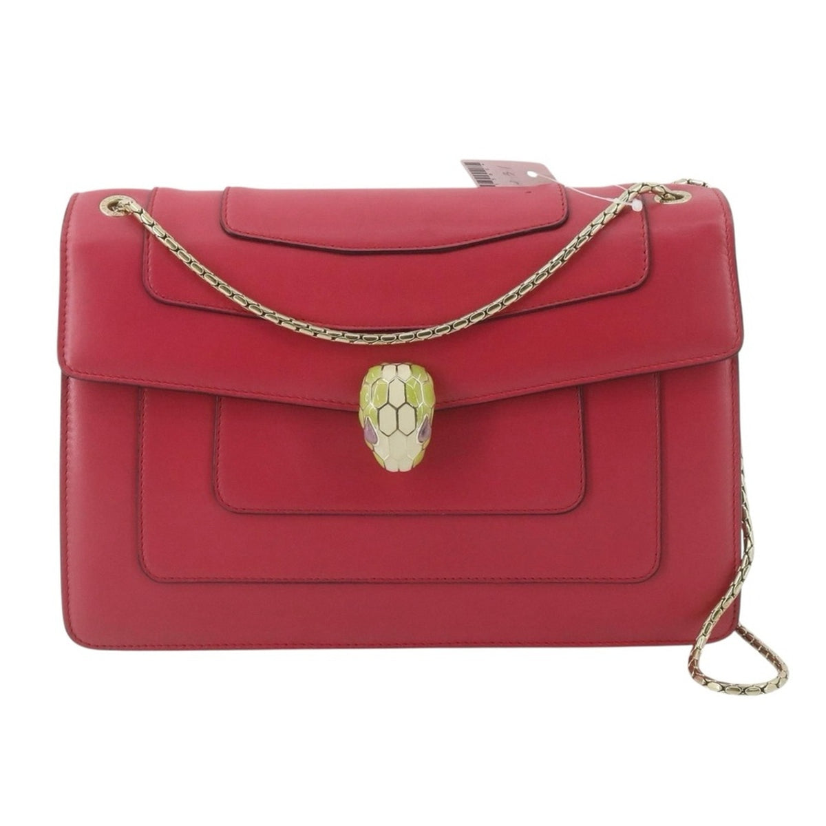 Bvlgari Pink Fuchsia Leather Serpenti Forever Shoulder Bag