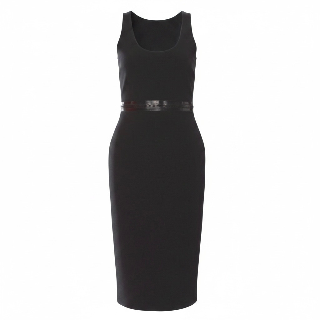 Givenchy Black Midi Sheath Dress - US 6